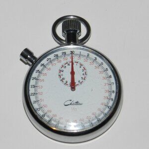 Vintage Chateau Stop Watch 1/10 Time Piece Pocket Timer WORKS